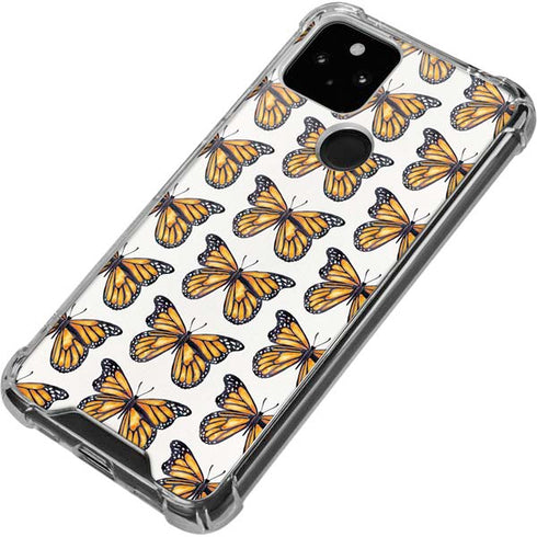 Cat Coq Monarch Butterflies Google Pixel 5 Clear Case